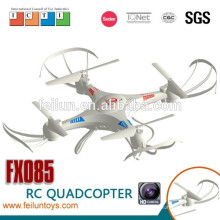 FX085 do rc quadcopter 4.5ch do rc quadcopter plástico quad de elétrico aeronaves (com giroscópio) ufo com luz